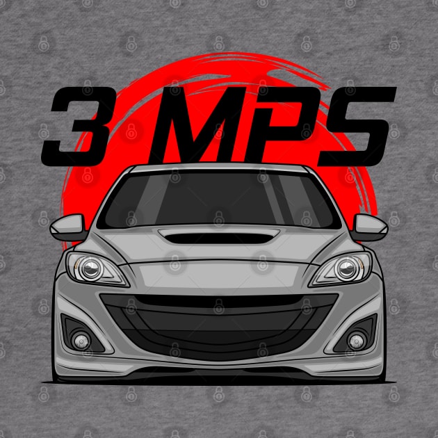 Front Silver 3 MPS Mazdaspeed3 JDM by GoldenTuners